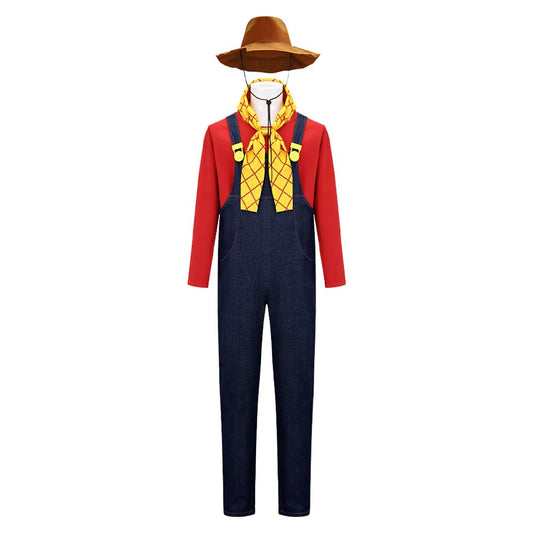 Cosplay Costume Stinky Pete Film Cosplay Tenue Bleue et Rouge Homme