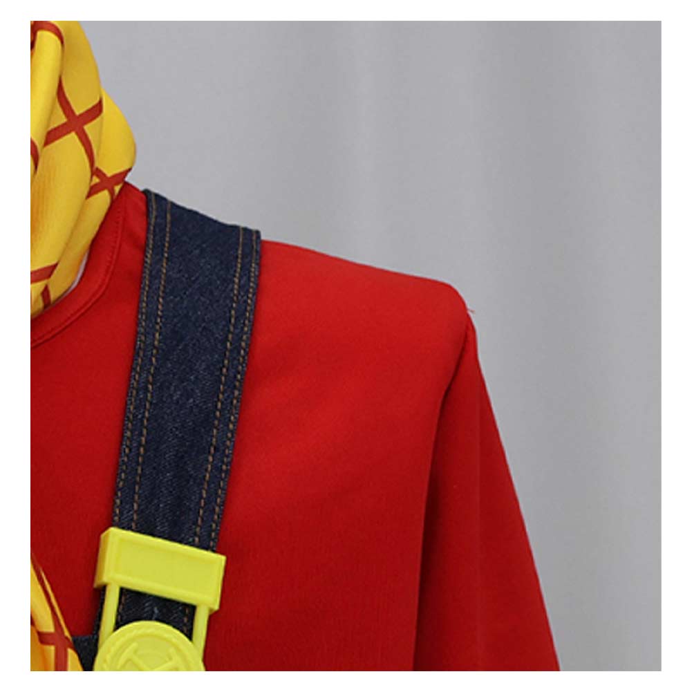 Cosplay Costume Stinky Pete Film Cosplay Tenue Bleue et Rouge Homme