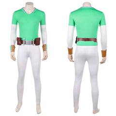 Cosplay Costume Stone Man Invincible 4(2026) TV Cosplay Tenue Verte et Blanche Homme