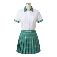 Cosplay Costume Sua Alien Stage Anime Cosplay Uniforme Blanche et Verte Femme