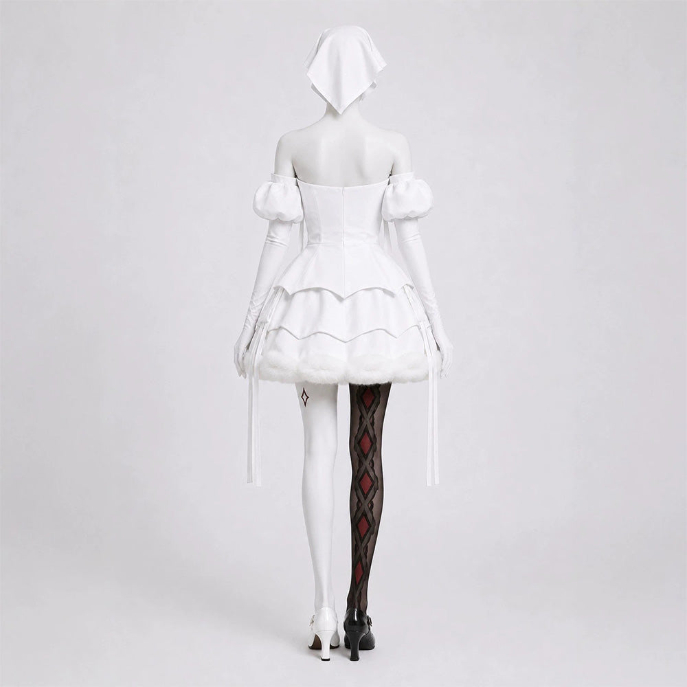 Cosplay Costume Sua Alien Stage(2026) TV Cosplay Robe Blanche et Noire Femme