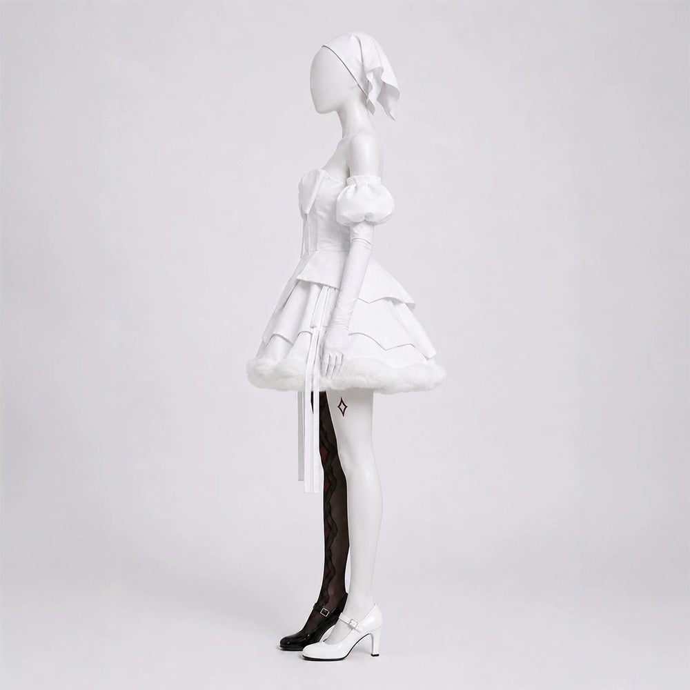 Cosplay Costume Sua Alien Stage(2026) TV Cosplay Robe Blanche et Noire Femme