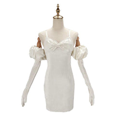 Cosplay Costume Sua Alien Stage(2026) TV Cosplay Robe Blanche Femme Ver.2