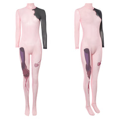Cosplay Costume Sua Zombie Stage AU Alien Stage(2026) TV Cosplay Combinaison à Motif Tatouage Rose