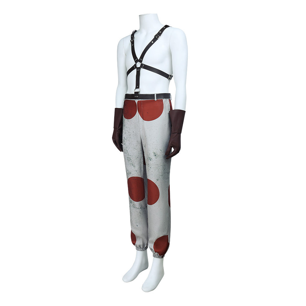 Cosplay Costume Sweet Tooth Twisted Metal Jeu Cosplay Tenue Rouge Homme