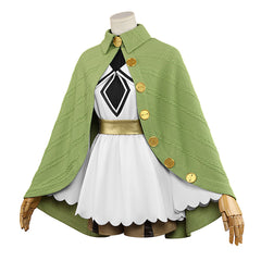 Cosplay Costume Sylphiette Mushoku Tensei: Jobless Reincarnation Saison 3(2026) Anime Cosplay Robe Verte et Blanche Femme