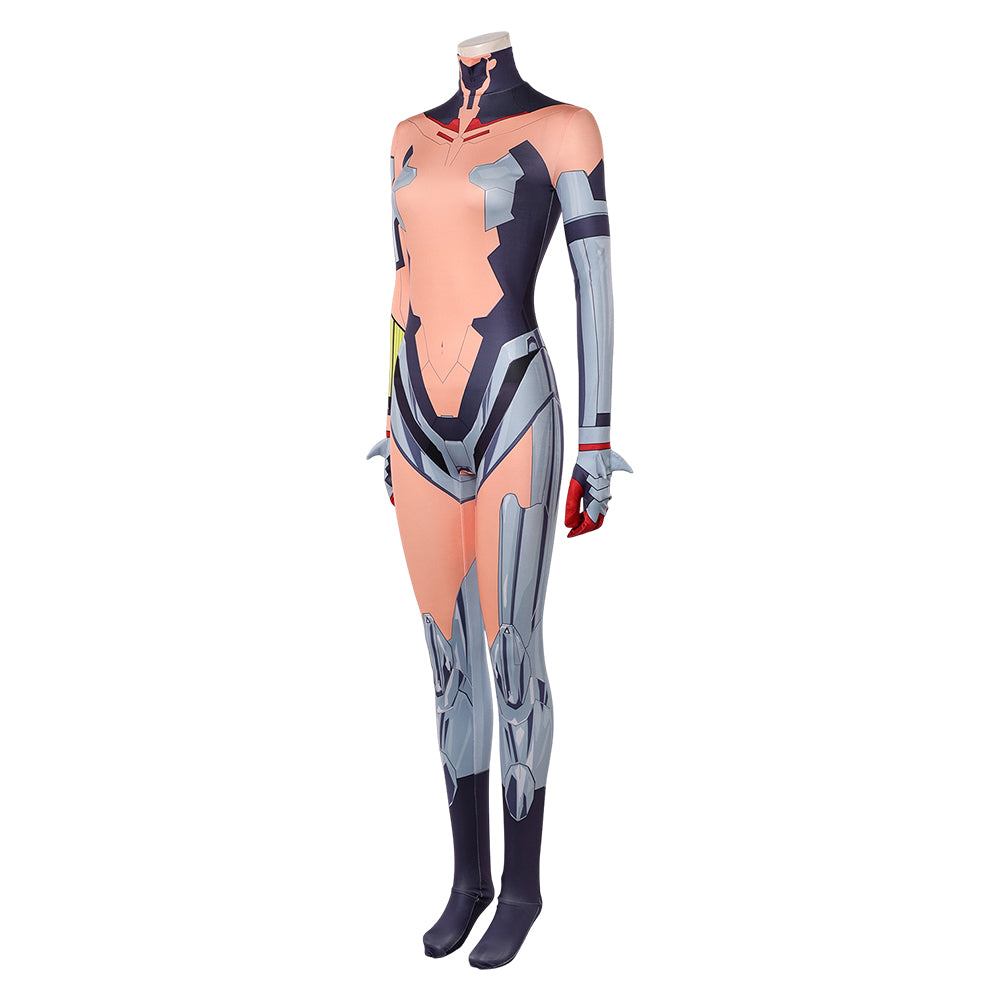 Cosplay Costume Talia Yang Cyberpunk: Edgerunners 2(2026) TV Cosplay Combinaison Orange et Grise Femme