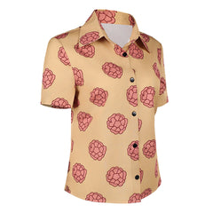 Cosplay Costume Tashigi One Piece Live Action 2(2026) TV Cosplay Chemise Jaune Imprimée Femme