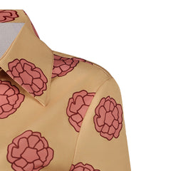 Cosplay Costume Tashigi One Piece Live Action 2(2026) TV Cosplay Chemise Jaune Imprimée Femme