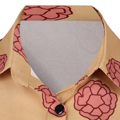 Cosplay Costume Tashigi One Piece Live Action 2(2026) TV Cosplay Chemise Jaune Imprimée Femme