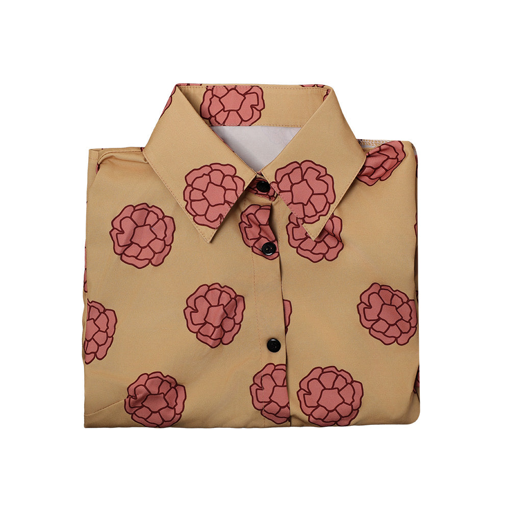 Cosplay Costume Tashigi One Piece Live Action 2(2026) TV Cosplay Chemise Jaune Imprimée Femme