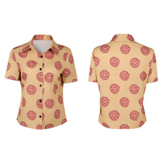 Cosplay Costume Tashigi One Piece Live Action 2(2026) TV Cosplay Chemise Jaune Imprimée Femme