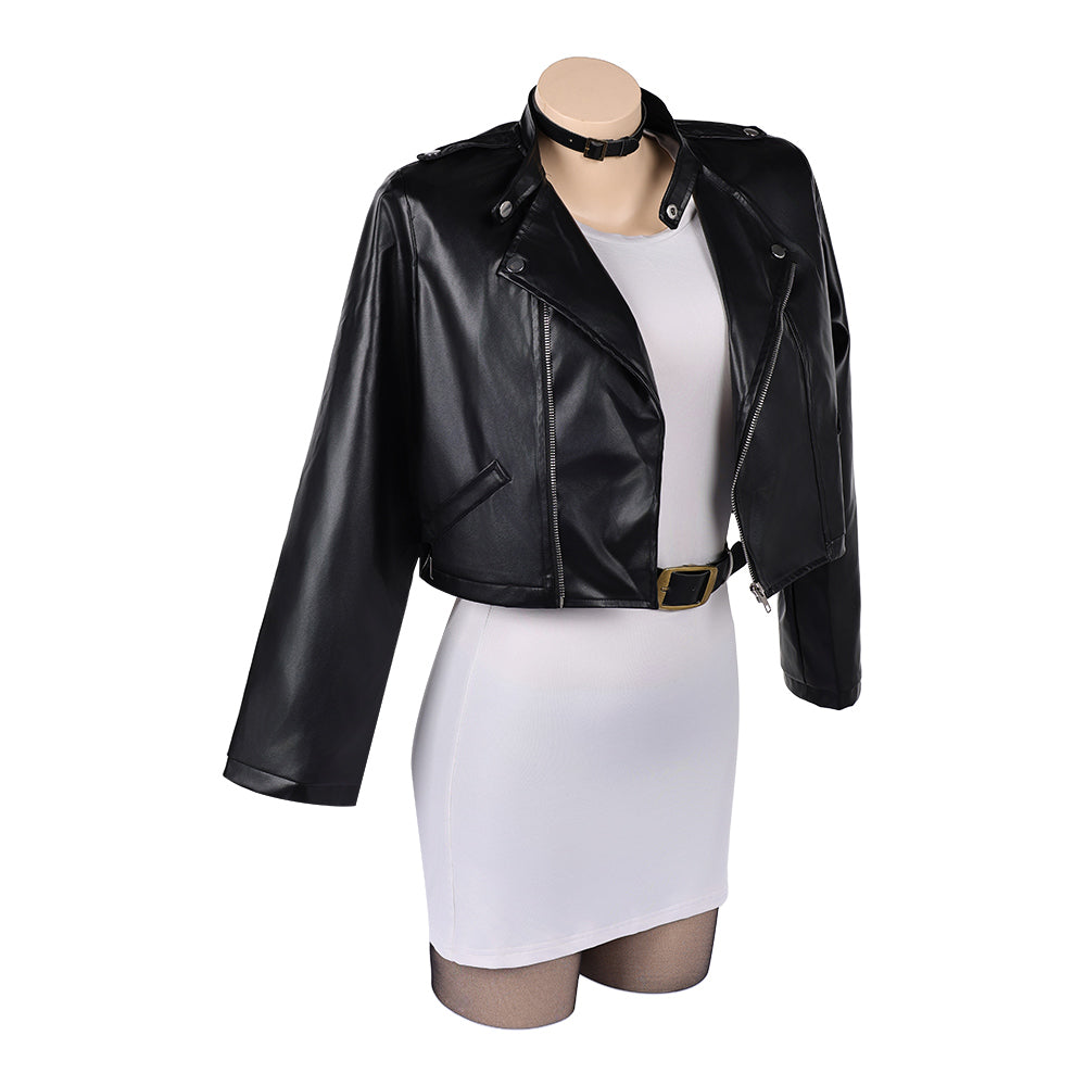 Cosplay Costume Tayama Smoking Behind the Supermarket with You(2026) Anime Cosplay Tenue Noire et Blanche Femme