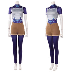 Cosplay Costume Tech Jacket Invincible 4(2026) TV Cosplay Tenue Bleue et Brune Femme