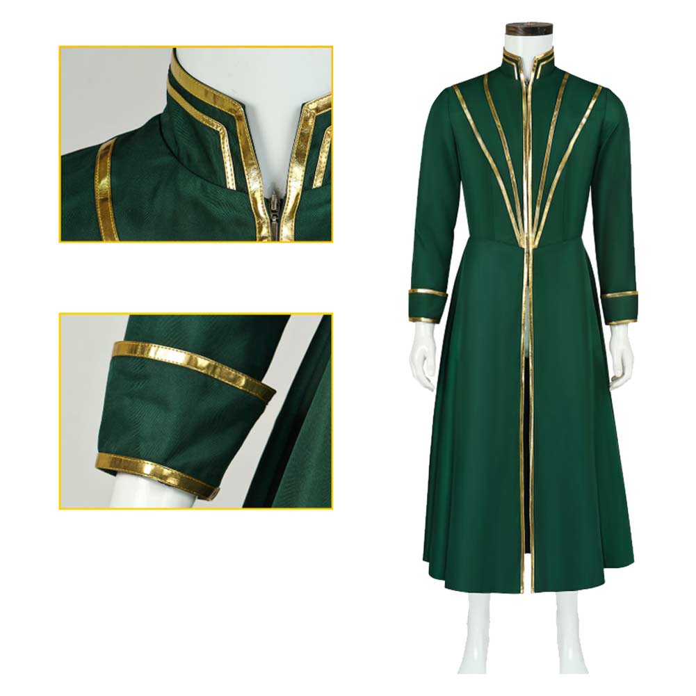 Cosplay Costume Temenos Mistral Octopath Traveler Jeu Cosplay Tenue Verte Homme