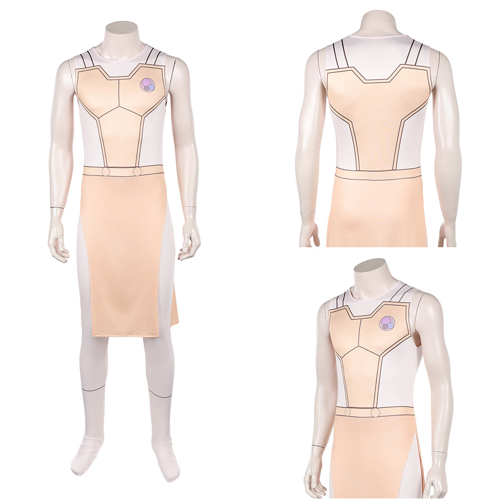 Cosplay Costume Thaedus Invincible 4(2026) TV Cosplay Combinaison Orange Claire Homme