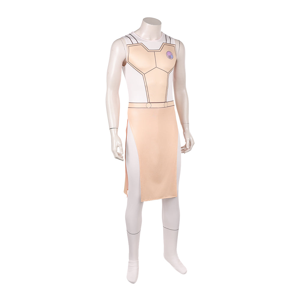 Cosplay Costume Thaedus Invincible 4(2026) TV Cosplay Combinaison Orange Claire Homme