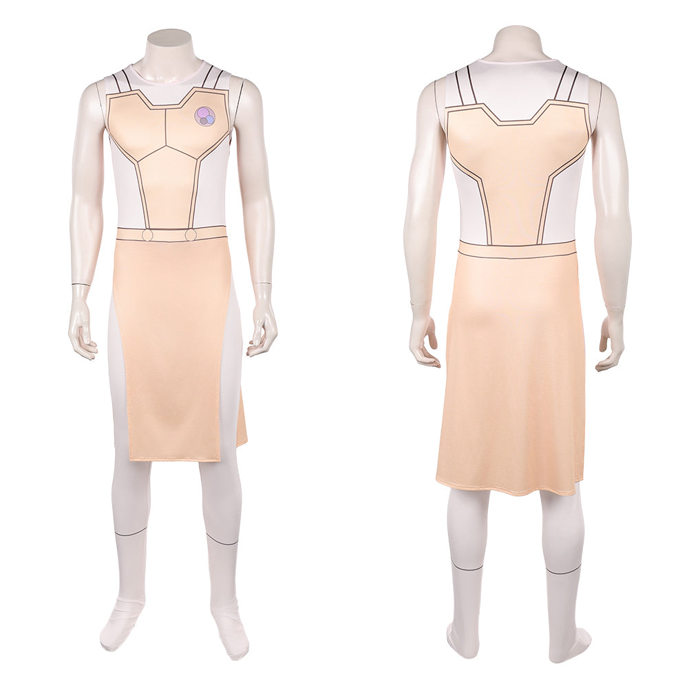 Cosplay Costume Thaedus Invincible 4(2026) TV Cosplay Combinaison Orange Claire Homme