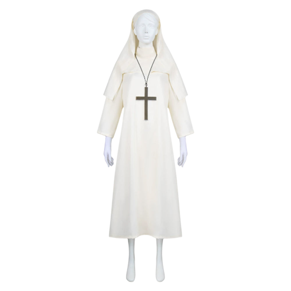 Cosplay Costume The Nun Conjuring Film Cosplay Robe Blanche Femme