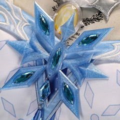 Cosplay Costume The Tsaritsa Genshin Impact Jeu Cosplay Robe Blanche et Bleue Femme