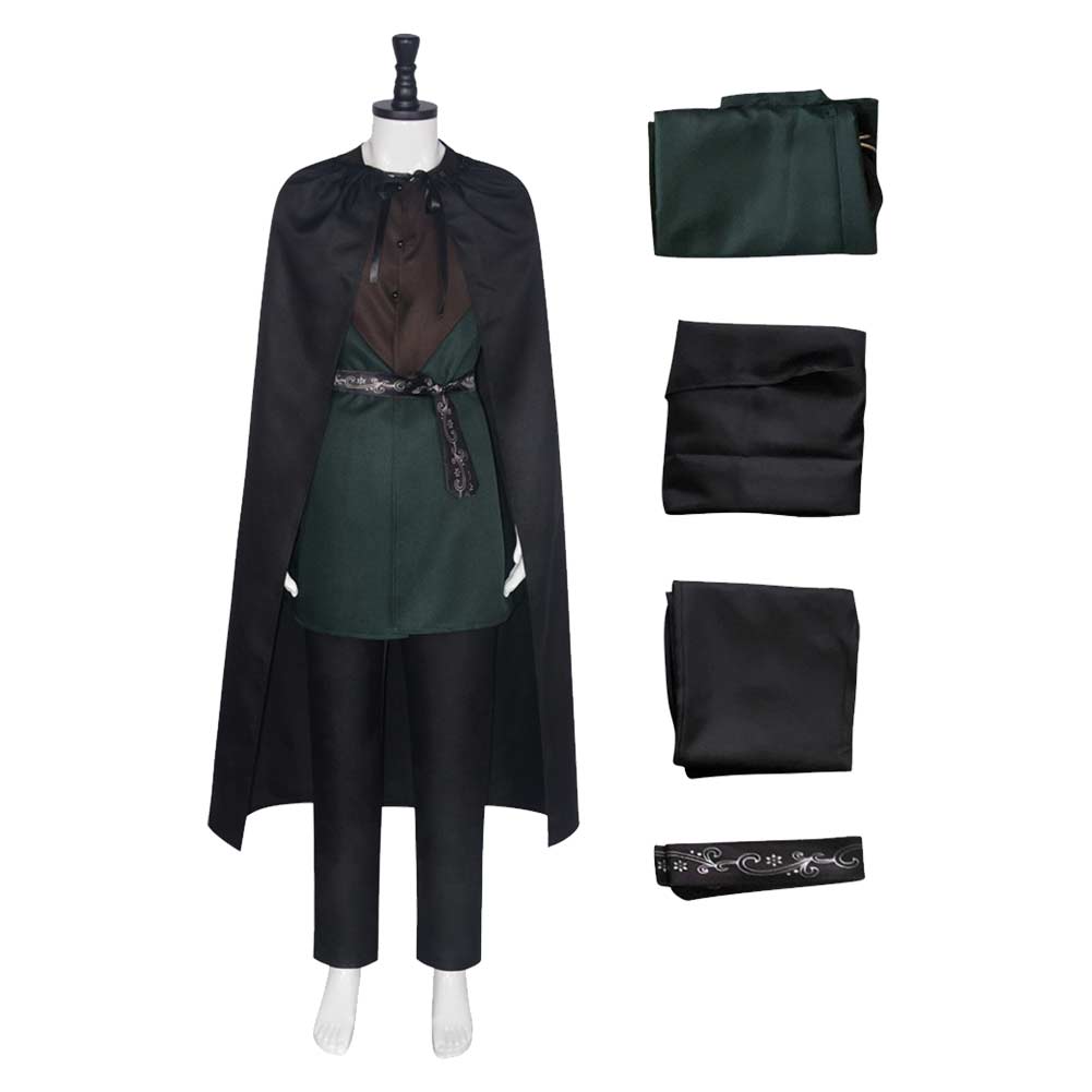 Cosplay Costume Thranduil The Lord of the Rings Film Cosplay Tenue Vert Foncé Homme