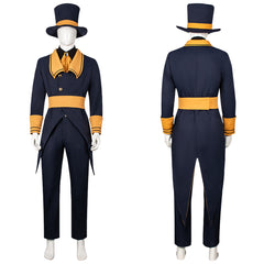 Cosplay Costume Ticketer The Freak Circus Jeu Cosplay Tenue Grise Homme