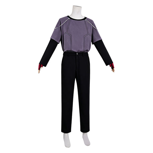 Cosplay Costume Till Alien Stage Anime Cosplay Tenue Grise Homme