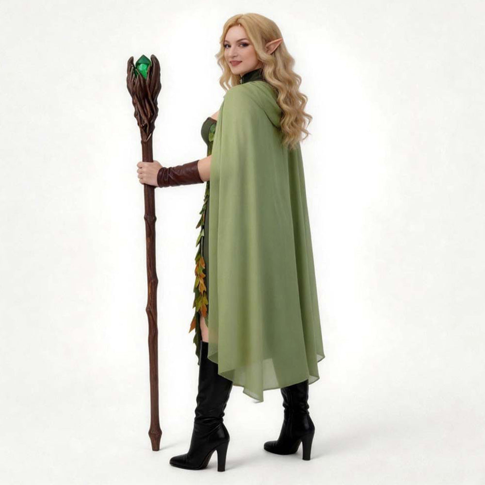 Cosplay Costume Titania Le Songe d'Une Nuit d'Eté Théâtre Cosplay Robe Verte Femme   