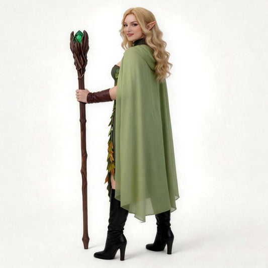 Cosplay Costume Titania Le Songe d'Une Nuit d'Eté Théâtre Cosplay Robe Verte Femme   