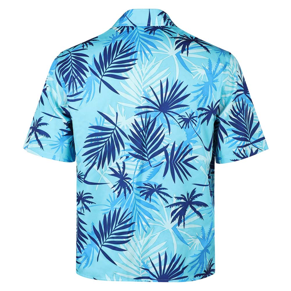 Cosplay Costume Tommy Vercetti GTA(2026) Jeu Cosplay Chemise Hawaïenne Bleue Homme