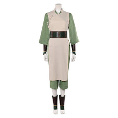 Cosplay Costume Toph Beifong Avatar: The Last Airbender 2(2026) TV Cosplay Tenue Beige et Verte Femme