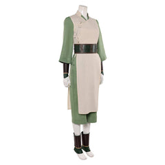 Cosplay Costume Toph Beifong Avatar: The Last Airbender 2(2026) TV Cosplay Tenue Beige et Verte Femme