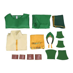 Cosplay Costume Toph Beifong Avatar: The Last Airbender Saison 2(2026) TV Cosplay Tenue Verte Femme