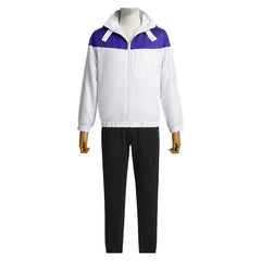 Cosplay Costume Toshiro Kamiya Fool Night(2026) Anime Cosplay Tenue Noire et Blanche Homme