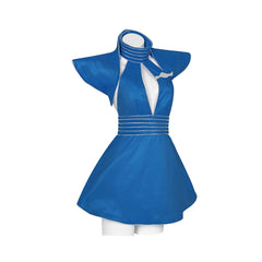 Cosplay Costume Toxic MV Cosplay Robe Bleue Femme