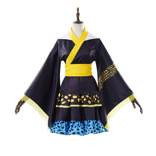 Cosplay Costume Trafalgar D. Water Law One Piece Live Action 2(2026) TV Cosplay Tenue Noire Femme