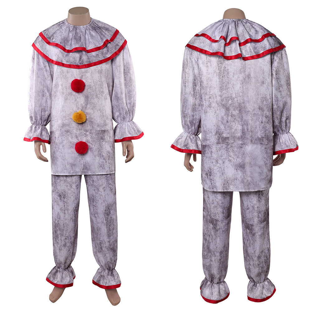 Cosplay Costume Twisty The Clown American Horror Story 13(2026) Tenue Blanche Homme