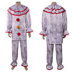 Cosplay Costume Twisty The Clown American Horror Story 13(2026) Tenue Blanche Homme
