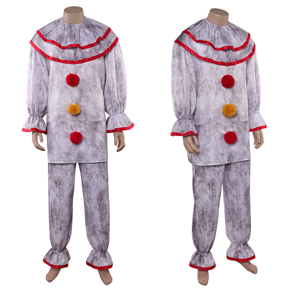 Cosplay Costume Twisty The Clown American Horror Story 13(2026) Tenue Blanche Homme