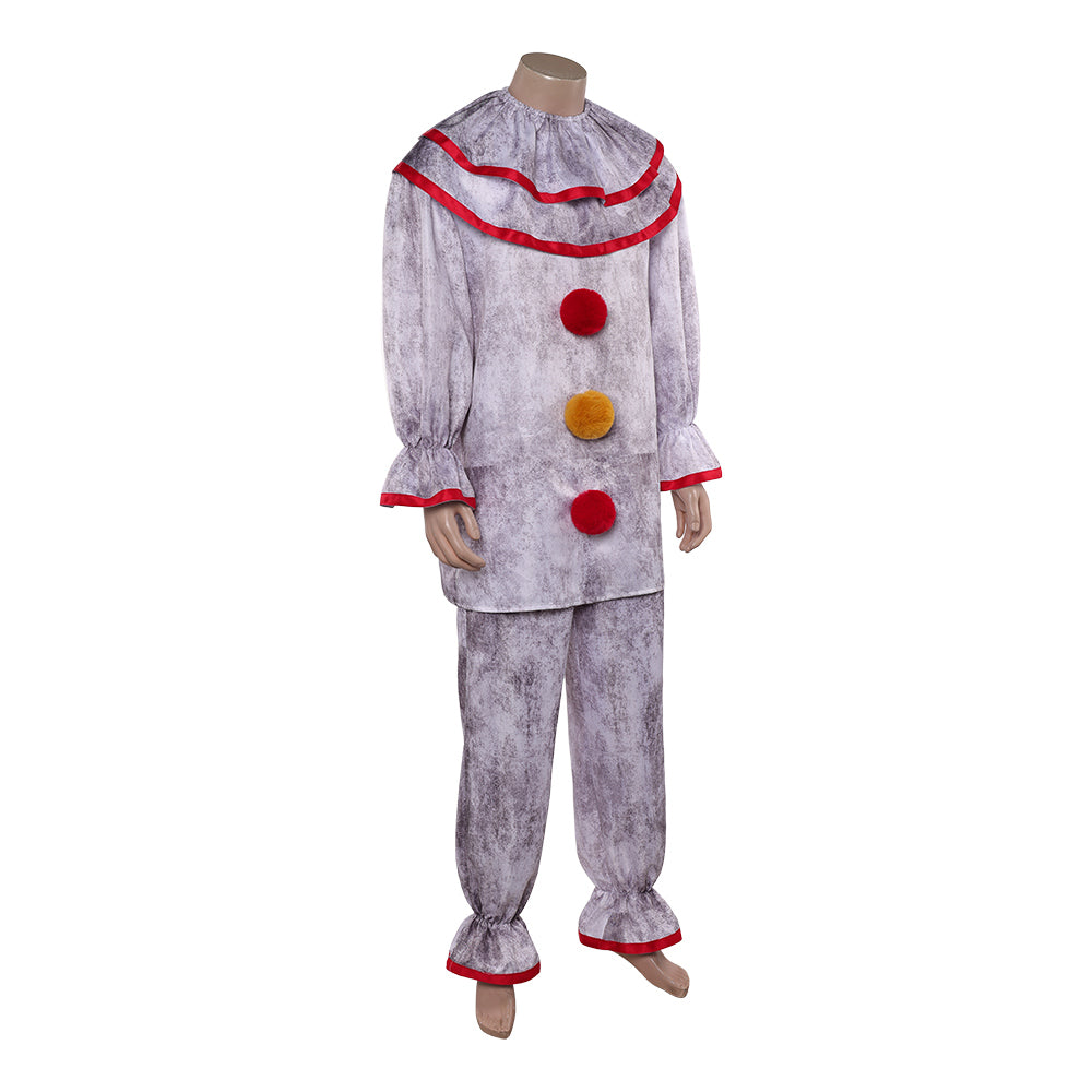 Cosplay Costume Twisty The Clown American Horror Story 13(2026) Tenue Blanche Homme
