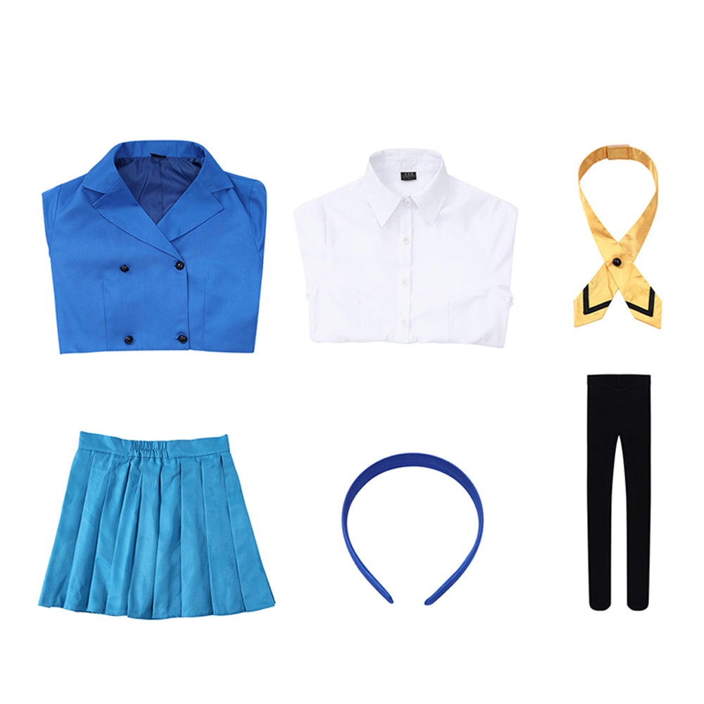Cosplay Costume Umi Ryuuzaki Magic Knight Rayearth Anime Cosplay Uniforme Bleue Femme