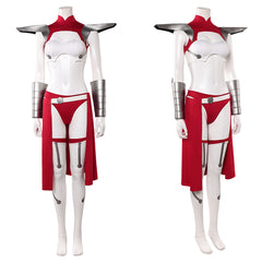 Cosplay Costume Universa Invincible 4(2026) TV Cosplay Tenue Rouge et Blanche Femme