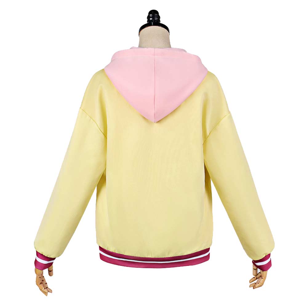 Cosplay Costume Ureshino Shiori Marriage Toxin(2026) Anime Cosplay Sweat-Shirt Jaune Femme