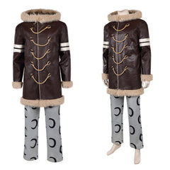 Cosplay Costume Usopp One Piece Live Action 2(2026) TV Cosplay Tenue Brune et Grise Homme