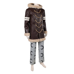 Cosplay Costume Usopp One Piece Live Action 2(2026) TV Cosplay Tenue Brune et Grise Homme