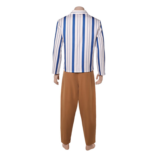 Cosplay Costume Usopp One Piece Live Action 2(2026) TV Cosplay Tenue Rayée Homme