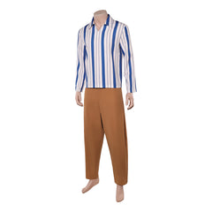 Cosplay Costume Usopp One Piece Live Action 2(2026) TV Cosplay Tenue Rayée Homme