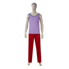 Cosplay Costume Usopp One Piece Live Action 2(2026) TV Cosplay Tenue Rouge et Violette Homme