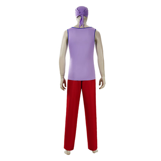 Cosplay Costume Usopp One Piece Live Action 2(2026) TV Cosplay Tenue Rouge et Violette Homme