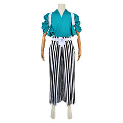 Cosplay Costume Usopp One Piece Wano Country Arc Anime Cosplay Tenue Bleue Homme